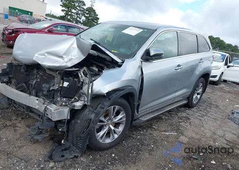 2014 Toyota Highlander Le Plus V6 z USA, uszkodzony, nr VIN 5TDZKRFH5ES030585